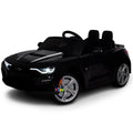 Chevrolet Kids Ride On Car with Remote Control, Leather Seat - Black