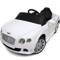 Bentley Continental Electric Ride On Car with Remote Control - White