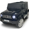 Mercedes-Benz Car Ride On Toy with Remote Control, Leather Seat - Black