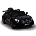 Mercedes AMG Kids Car to Ride with Remote Control Leather Seat - Black