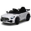 Mercedes-AMG Kids Ride On Car with Remote Control Leather Seat - White