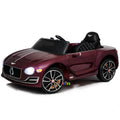 Bentley Kids Ride On Car with Scissor Doors - Purple
