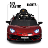 Lamborghini Aventador with built-in MP4 Screen, Remote Control - Red