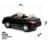 Mercedes Maybach Ride On Car for Kids with MP4 Player, Bluetooth - Black