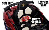 Lamborghini Aventador with built-in MP4 Screen, Remote Control - Red