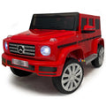 Mercedes Benz 12V Electric Car with Remote Control, Leather Seat - Red