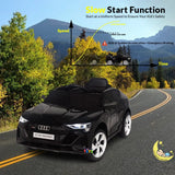 Audi Car for Kids to Drive with Remote Control — Black  21stcenturyessential