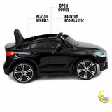 BMW GT Kids Car to Ride with Leather Seat - Black  21stcenturyessential