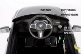 BMW GT Kids Car to Ride with Leather Seat - Black  21stcenturyessential