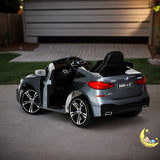 BMW GT Ride On Car with Leather Seat - Silver  21stcenturyessential