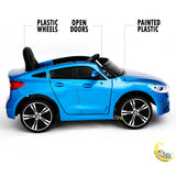 BMW GT Ride On Toy with Leather Seat - Blue  21stcenturyessential