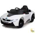 BMW i8 Car Riding On with Leather Seat - White