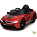 BMW i8 Ride On Toy Car with Leather Seat - Red