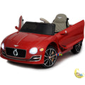 Bentley Kids Car for Kids with Scissor Doors and MP3 Player  — Carmin