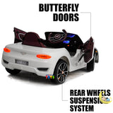 Bentley Kids Car with Scissor Doors — White  21stcenturyessential