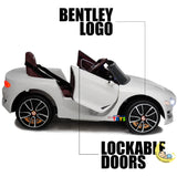 Bentley Kids Car with Scissor Doors — White  21stcenturyessential