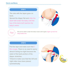 Big Pull Ups for Girls - Moony Pants Type (20-31 lb) 44 Counts