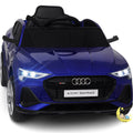 Blue Ride On Car with Remote Control, Mp4 Player — Audi