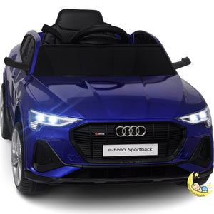 Blue Ride On Car with Remote Control, Mp4 Player — Audi  21stcenturyessential