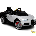 Bugatti Super Car with Remote Control, Leather Seat - White