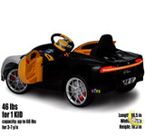 Bugatti Super Car with Remote Control, Leather Seat - White  21stcenturyessential