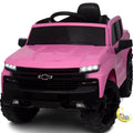 Chevrolet 12V Electric Truck Kids Car with Remote Control - Pink