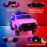 Chevrolet 12V Electric Truck Kids Car with Remote Control - Pink  21stcenturyessential