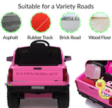 Chevrolet 12V Electric Truck Kids Car with Remote Control - Pink  21stcenturyessential