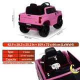 Chevrolet 12V Electric Truck Kids Car with Remote Control - Pink  21stcenturyessential