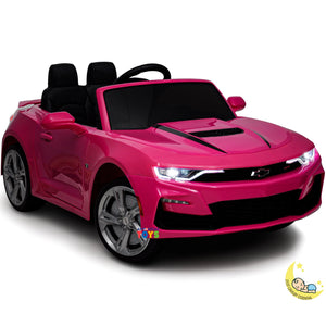 Chevrolet Kids Car with Remote Control, Leather Seat - Pink  21stcenturyessential