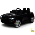 Chevrolet Kids Ride On Car with Remote Control, Leather Seat - Black