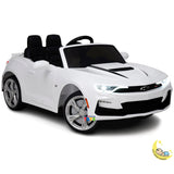 Chevy Kids Car Ride-On with Remote Control, Leather Seat - White  21stcenturyessential