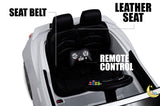 Chevy Kids Car Ride-On with Remote Control, Leather Seat - White  21stcenturyessential