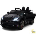 Jaguar Kids Car to Ride with Leather Seat - Black