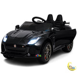 Jaguar Kids Car to Ride with Leather Seat - Black  21stcenturyessential