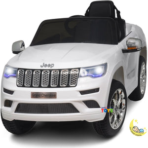 Jeep Kids Truck 12V Powered Ride-On with Remote Control - White  21stcenturyessential