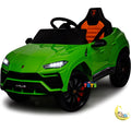 Car Toy Lamborghini for Kids with Remote Control, Leather Seat - Green