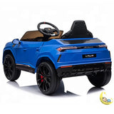 Lamborghini Child Car 12V Battery Powered SUV with Leather Seat - Blue  21stcenturyessential