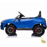 Lamborghini Child Car 12V Battery Powered SUV with Leather Seat - Blue  21stcenturyessential