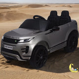 Land Rover 12V Kids Car with LCD Display, Remote Control - Silver  21stcenturyessential