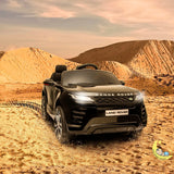 Land Rover Evoque Ride On Car with MP4 Player, Leather Seat - Black  21stcenturyessential