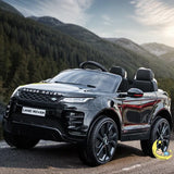 Land Rover Evoque Ride On Car with MP4 Player, Leather Seat - Black  21stcenturyessential