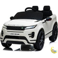 Kids Range Rover with MP4 Player, Leather Seat - White