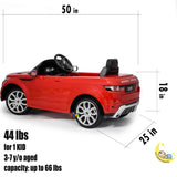 Land Rover Ride On Car for Kids with Remote Control - Red  21stcenturyessential