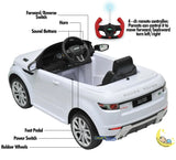 Land Rover Ride On Car with Remote Control - White  21stcenturyessential