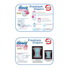 Large Size Diapers for Baby - Moony Tape Type (20-31 lbs)