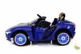 Maserati Ride On Car with Touchscreen, LED wheels, Open Hood - Blue  21stcenturyessential