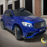 Mercedes AMG GLC 63s Kids Ride On Car with Leather Seat - Blue  21stcenturyessential