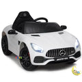 Mercedes Kids Car GT For Kids with Leather Seat - White