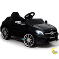 Mercedes-AMG Kids Ride On Car with Leather Seat - Black